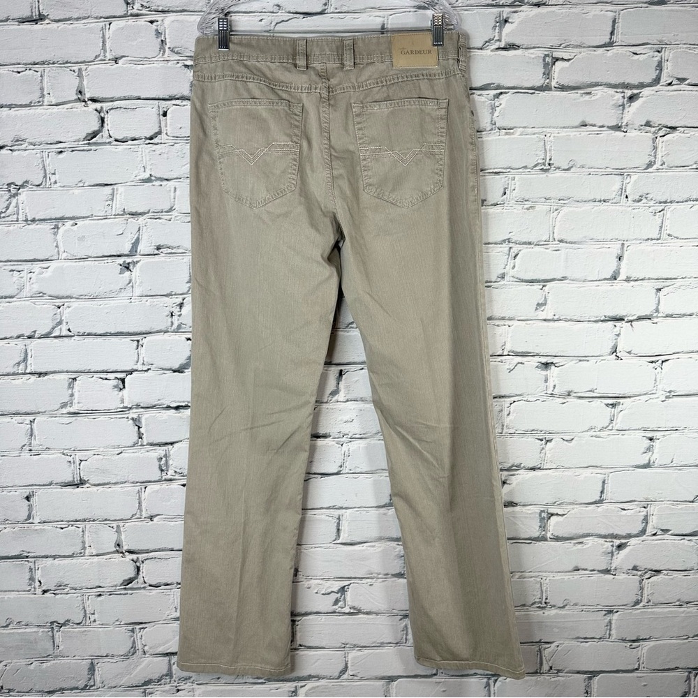 Atelier Gardeur Nigel 1 Regular Fit Men’s Chino Pants 34x32 Gray Beige - Picture 2 of 12